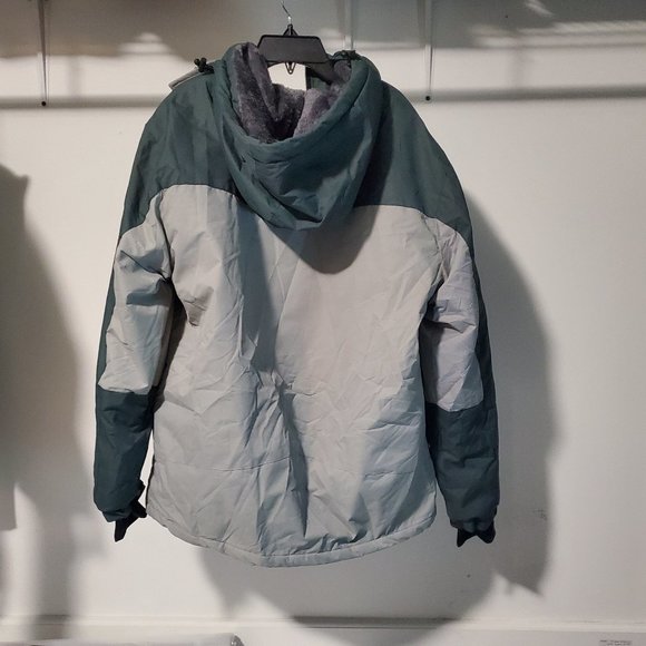 NWT Wantdo Men's Waterproof Winter Ski Jacket Gray/Green Coat Size M $250 N81 - Picture 2 of 2